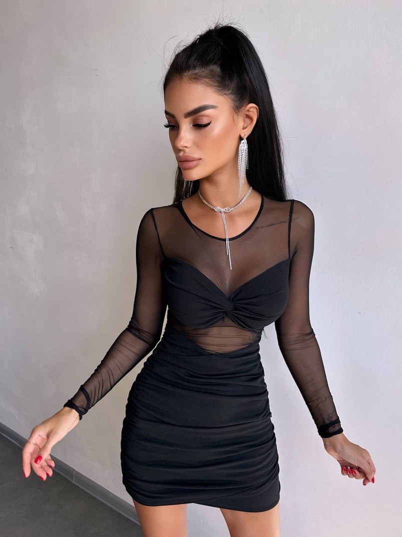 Сукня з драпіруванням  | PUSHKA SHOP