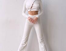 Комплект : штани кльош і топ на ґудзиках   | PUSHKA SHOP