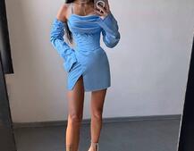 Комплект: корсет з рукавами    + спідниця міні з драпіруванням   | PUSHKA SHOP