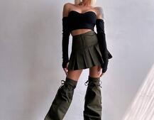 Комплект: спідниця з гетрами + топ | PUSHKA SHOP