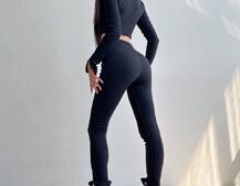 Комплект: топ зі шнурівкою на грудях + легінси | PUSHKA SHOP