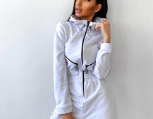 Приталенный комбинезон на молнии  | PUSHKA SHOP