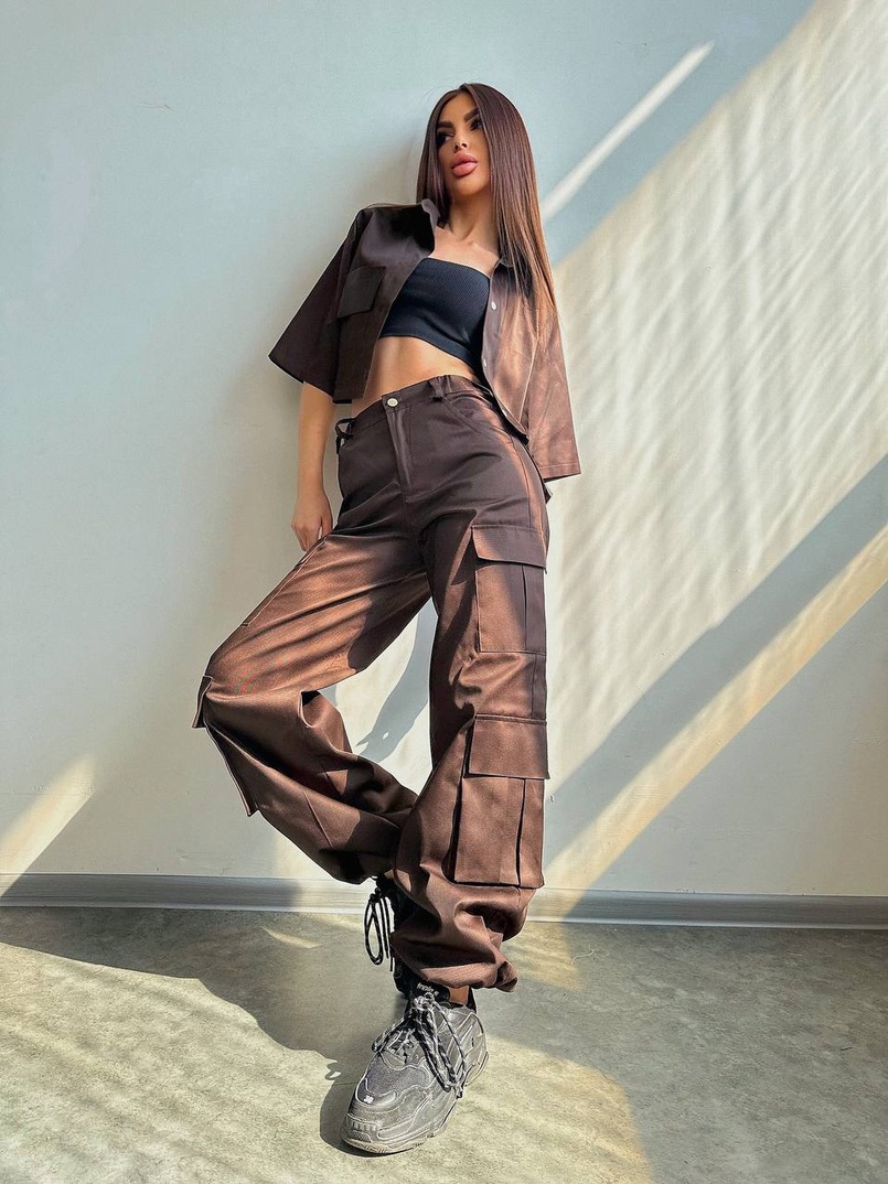 Комплект: сорочка та штани карго Комплект: сорочка та штани карго | PUSHKA SHOP