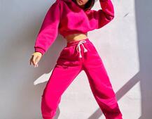 Базовий костюм на флісі з об'ємними капюшоном | PUSHKA SHOP