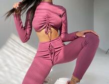 Трикотажный комплект: топ + леггинсы    | PUSHKA SHOP