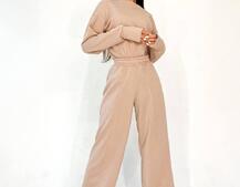 Костюм: боди + расклешенные штаны из качественной турецкой трехнитки | PUSHKA SHOP