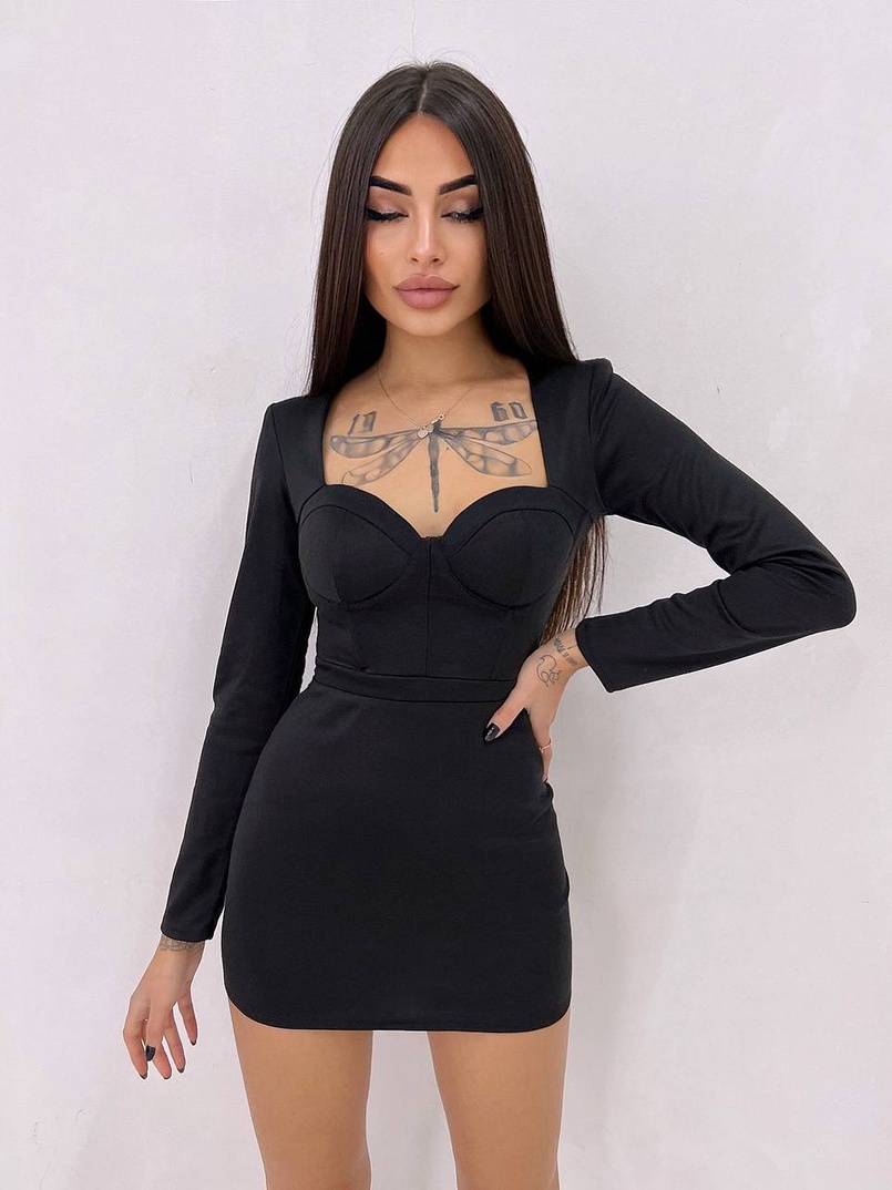 Сукня із чашечками з ефектом push up | PUSHKA SHOP