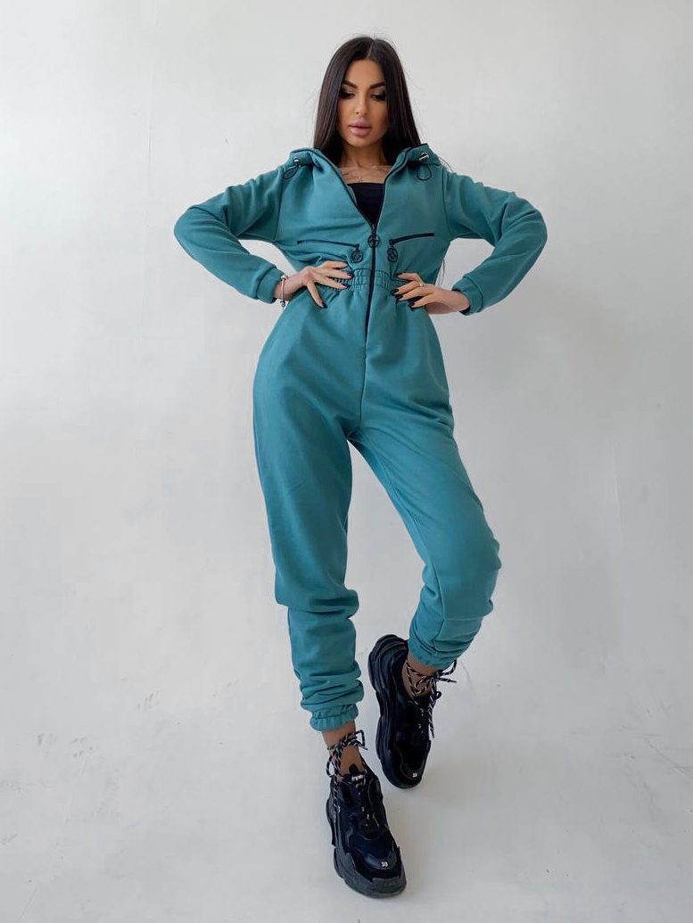 Приталенный комбинезон на молнии Приталенный комбинезон на молнии | PUSHKA SHOP