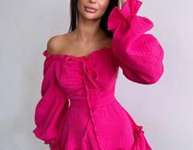 Муслінова сукня з рюшами   | PUSHKA SHOP