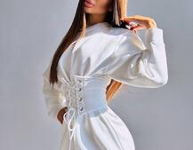 Тепле затишне худі over-size на флісі + корсет на шнурівці Можна носити з корсетом та без Тепле затишне худі over-size на флісі + корсет на шнурівці Можна носити з корсетом та без | PUSHKA SHOP