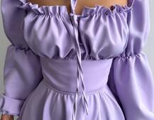 Сукня з воланами та шнурівкою  по спинці Сукня з воланами та шнурівкою  по спинці | PUSHKA SHOP