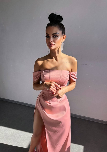 Комплект: корсет + спідниця максі з драпіруванням   | PUSHKA SHOP