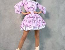 Платье со съёмным воротничком и подъюбником Платье со съёмным воротничком и подъюбником | PUSHKA SHOP