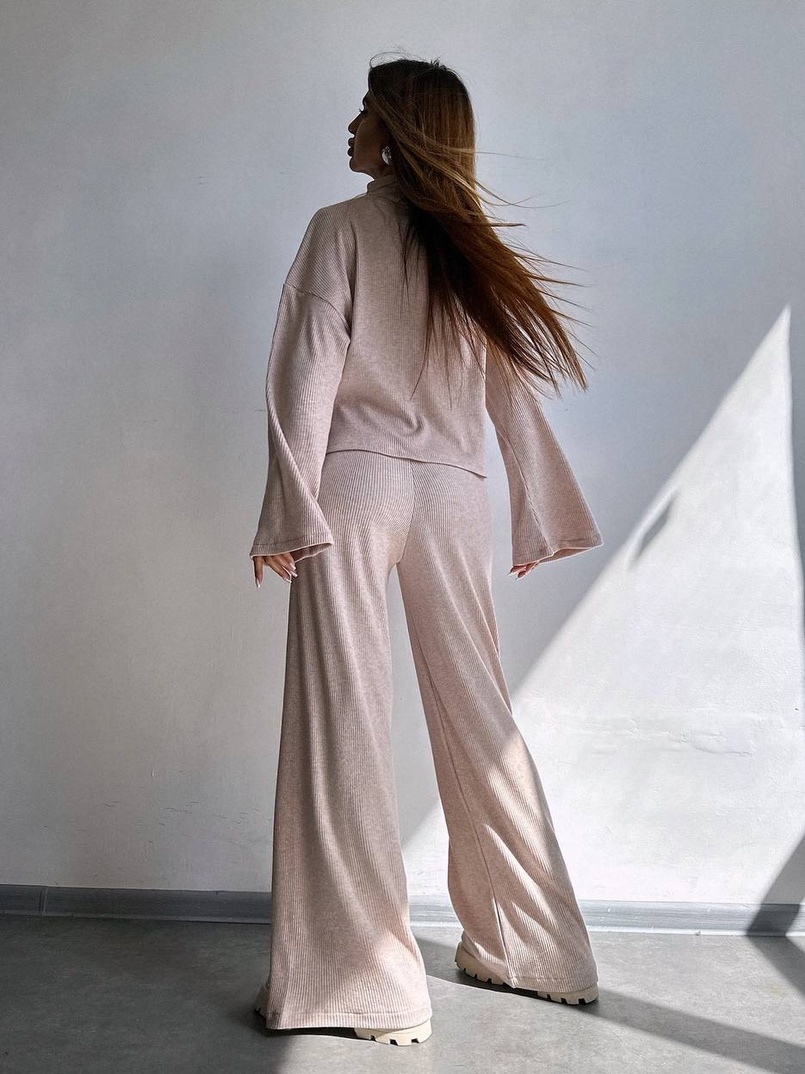 Трикотажний базовий комплект: світшот + штани  | PUSHKA SHOP