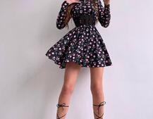 Приталена сукня з корсетною вставкою та спідницею-сонцем Приталена сукня з корсетною вставкою та спідницею-сонцем | PUSHKA SHOP