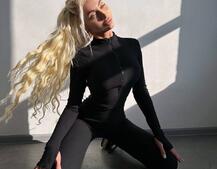 Трикотажний комбінезон з відкритою спиною  | PUSHKA SHOP