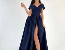 Платье-макси с разрезом Платье-макси с разрезом | PUSHKA SHOP