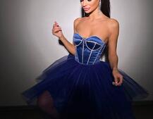 Комплект: корсет, декорований стразами  +  пишна фатинова спідниця | PUSHKA SHOP