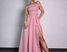 Сукня максі з відкритими плечима  | PUSHKA SHOP