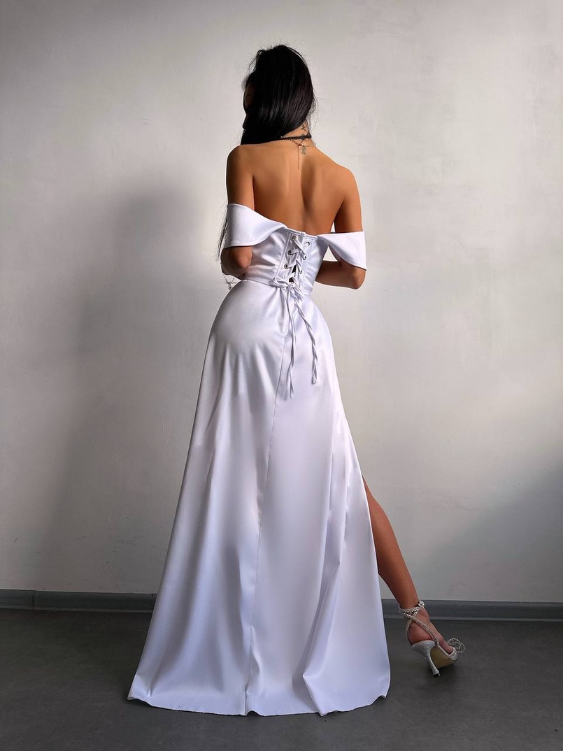 Атласний комплект: корсет бюстʼє + спідниця максі Атласний комплект: корсет бюстʼє + спідниця максі | PUSHKA SHOP