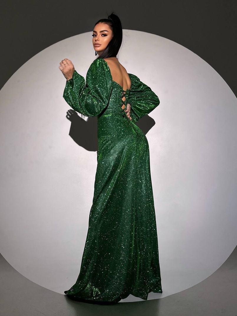 Сяючий комплект: корсет  + спідниця  максі з драпіруванням | PUSHKA SHOP