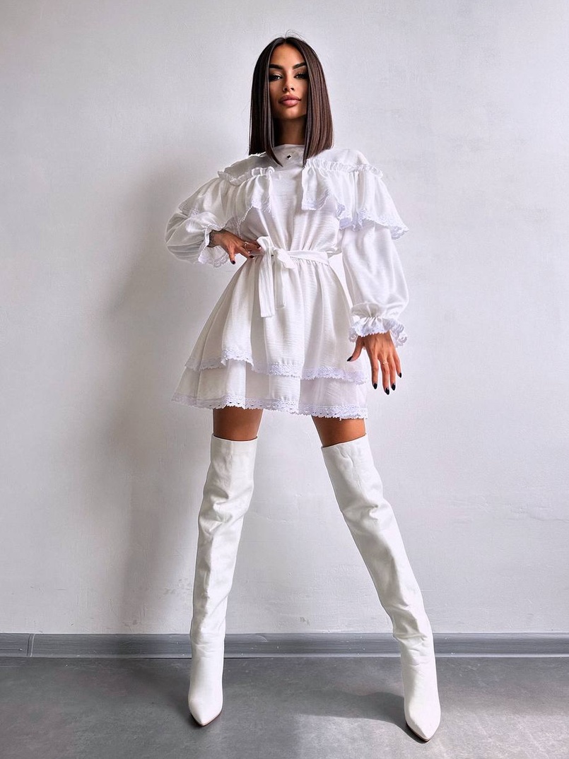 Сукня декорована мереживом Сукня декорована мереживом | PUSHKA SHOP