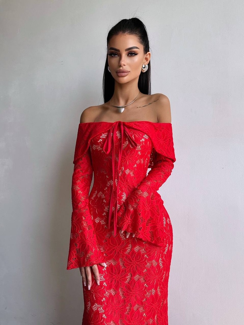 Мереживна сукня максі   Мереживна сукня максі   | PUSHKA SHOP