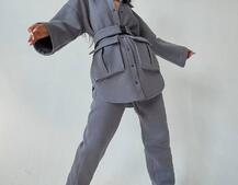 Комплект: тёплая рубашка на кнопках + джоггеры Комплект: тёплая рубашка на кнопках + джоггеры | PUSHKA SHOP