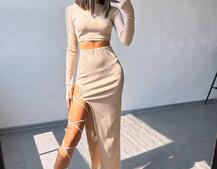 Комплект: топ + спідниця із зав‘язками на ніжку Комплект: топ + спідниця із зав‘язками на ніжку | PUSHKA SHOP