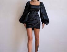 Атласний комплект: корсет + спідниця з драпіруванням Атласний комплект: корсет + спідниця з драпіруванням | PUSHKA SHOP