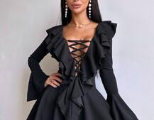 Сукня з з воланами на ґудзиках Сукня з з воланами на ґудзиках | PUSHKA SHOP