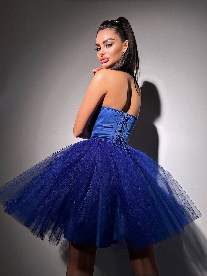 Комплект: корсет, декорований стразами  +  пишна фатинова спідниця | PUSHKA SHOP