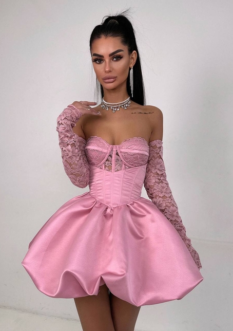 Комплект: мереживний корсет бюстьє + корсетна спідниця | PUSHKA SHOP