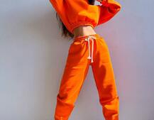 Базовий костюм на флісі з об'ємними капюшоном Базовий костюм на флісі з об'ємними капюшоном | PUSHKA SHOP