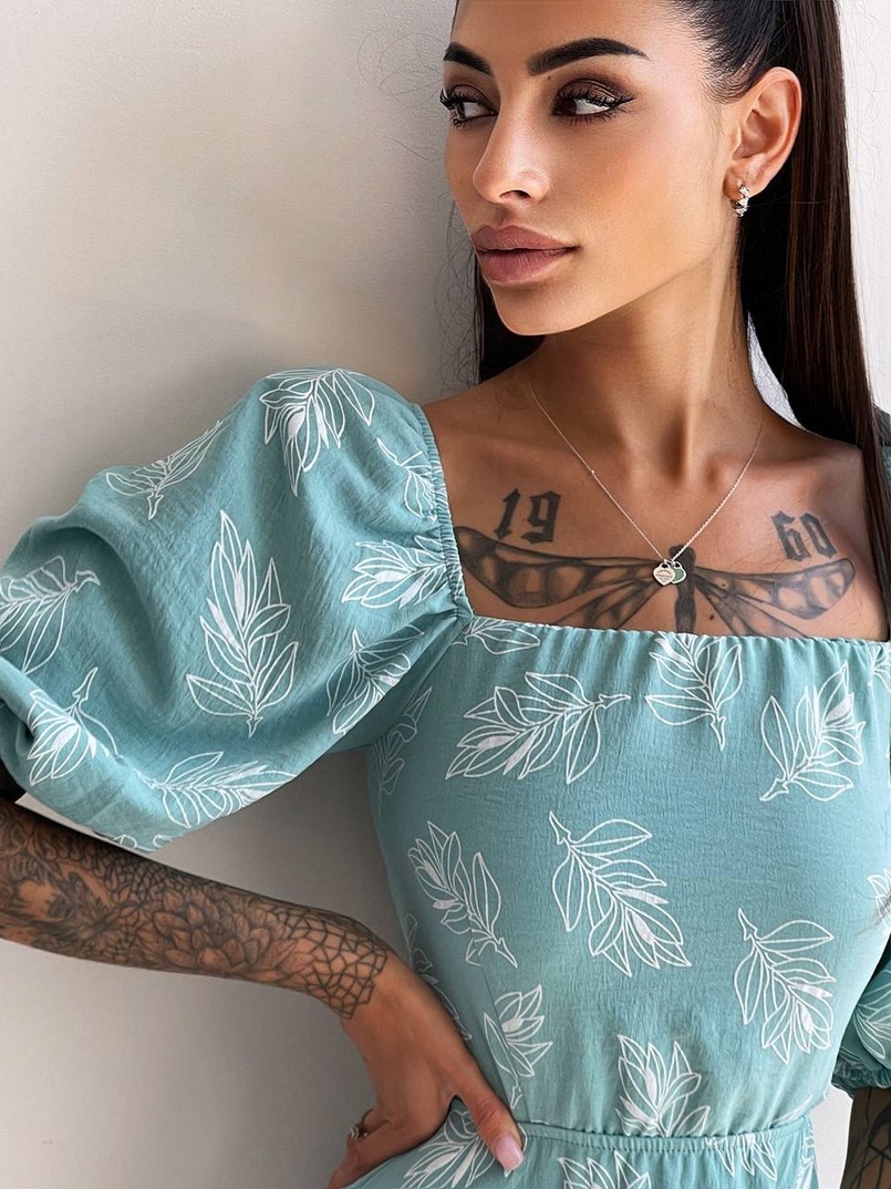 Улюблена сукня міді зі шнурівкою на спинці в нових кольорах | PUSHKA SHOP