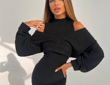 Трикотажна сукня-двійка  | PUSHKA SHOP