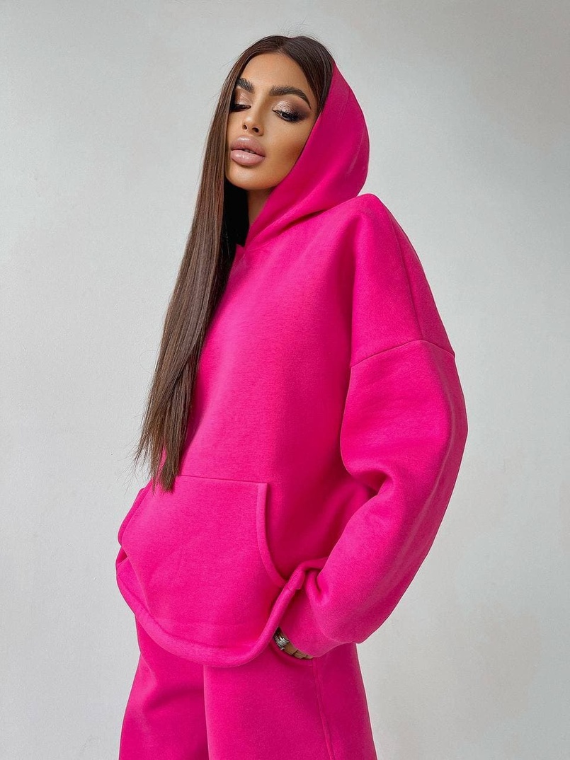 Тёплый костюм с расклешенными брюками   | PUSHKA SHOP