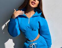 Комплект на флісі : худі з елементами корсету + штани Комплект на флісі : худі з елементами корсету + штани | PUSHKA SHOP