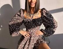 Улюблена сукня-міді зі шнурівкою на талії Улюблена сукня-міді зі шнурівкою на талії | PUSHKA SHOP