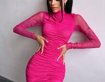 Сукня міні з драпіруванням  | PUSHKA SHOP