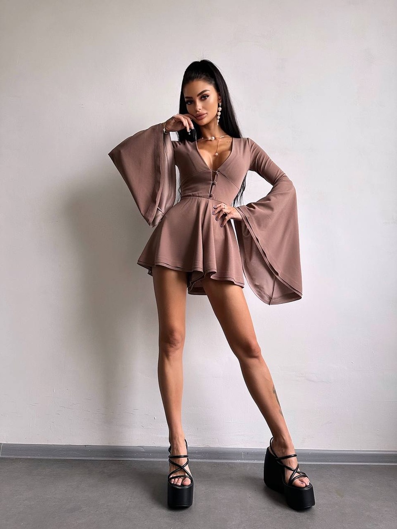 Ромпер з розкльошеними рукавами Ромпер з розкльошеними рукавами | PUSHKA SHOP