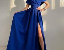 Платье-макси с разрезом | PUSHKA SHOP