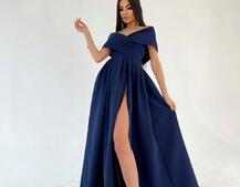 Платье-макси с разрезом Платье-макси с разрезом | PUSHKA SHOP