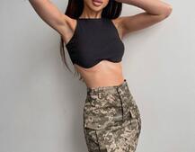 Комплект: коттонова спідниця  + топ з філіжанками  | PUSHKA SHOP