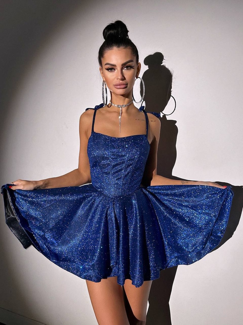 Блискуча корсетна сукня з пишною подвійною спідницею Блискуча корсетна сукня з пишною подвійною спідницею | PUSHKA SHOP