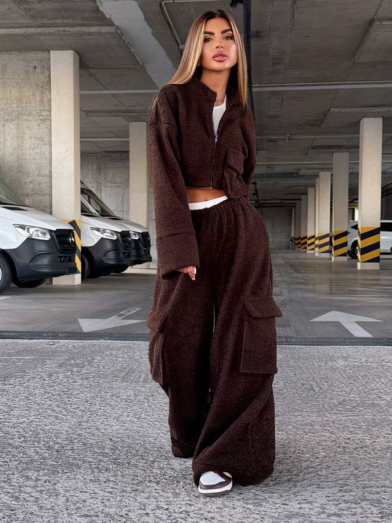 Теплий та мʼякий комплект Тедді на флісі Дуже приємний до тіла | PUSHKA SHOP