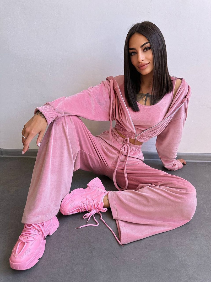 Велюровий комплект трійка  | PUSHKA SHOP