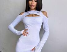 Трикотажна сукня з зав’язкою на ніжку Трикотажна сукня з зав’язкою на ніжку | PUSHKA SHOP