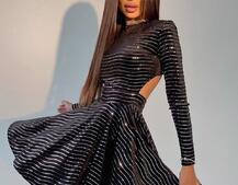 Оксамитова сукня з паєтками | PUSHKA SHOP