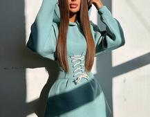 Тепле приталене худі з капюшоном на флісі + корсет на шнурівці Можна носити з корсетом та без Тепле приталене худі з капюшоном на флісі + корсет на шнурівці Можна носити з корсетом та без | PUSHKA SHOP